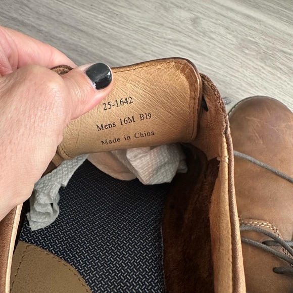 Johnston & Murphy Sheepskin Leather Oxford Dress Shoes Brown Sz 16 - Picture 7 of 7